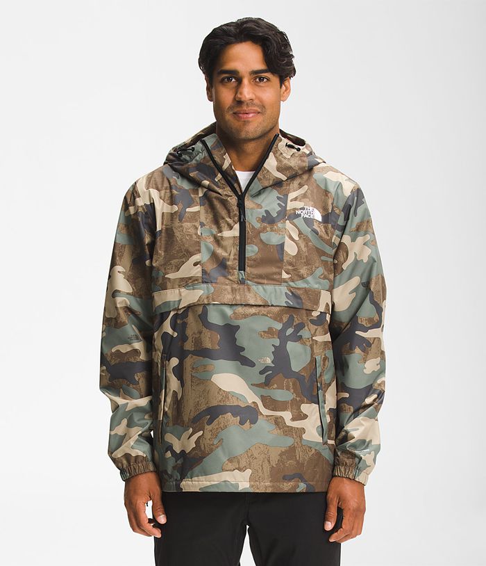 Chubasquero The North Face Hombre Printed Antora Anorak - Colombia HEKFNR197 - Camuflaje